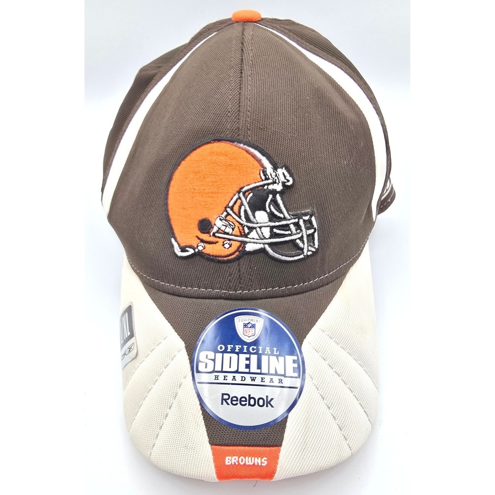 Cleveland Browns Reebok NFL‎ Equipment Sideline Vintage FlexFit Hat Cap L/XL